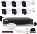 ZESTAW 6 Kamery IP Dahua 8mpx IPC-HFW1839TC-A-IL-0280B-S6 + DYSK 1TB