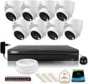 ZESTAW 8 Kamer IP Dahua 8mpx IPC-HDW1839T-A-IL-0280B-S6 + DYSK 1TB