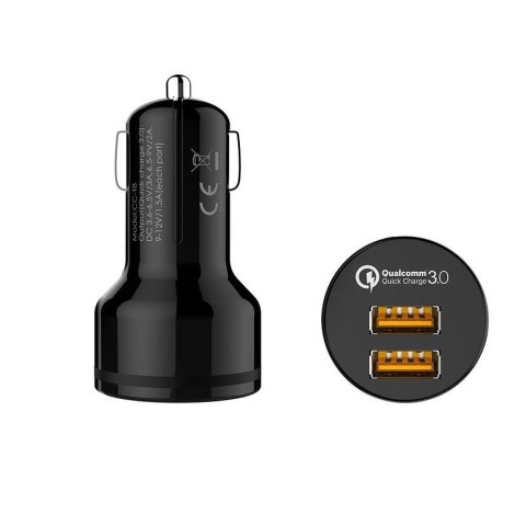 CC-T8 ultraszybka ładowarka samochodowa 2xUSB Quick Charge 3.0 6A 36W CC-T8 ultraszybka ładowarka samochodowa 2xUSB Quick Charge 3.0 6A 36W