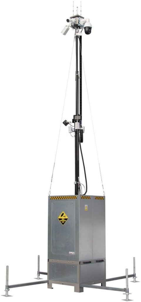 Mobilna wieża do zdalnego wideomonitoringu CCTV iCAM-TOWER AI 5MQ3