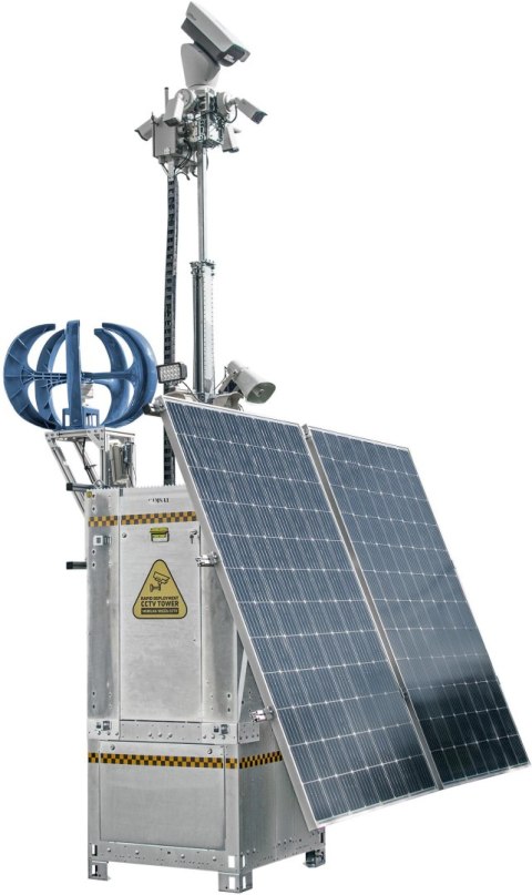 Mobilna wieża do zdalnego wideomonitoringu CCTV iCAM-TOWER AI 5MQ3