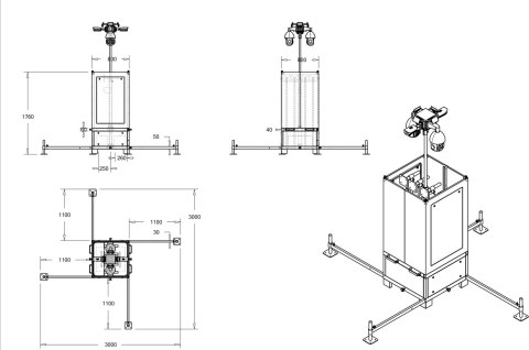 Mobilna wieża do zdalnego wideomonitoringu CCTV iCAM-TOWER AI 5MQ3