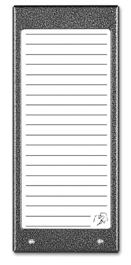 ACO CDN-17NACC ST Podświetlany panel listy lokatorów (ok. 17 wpisów)