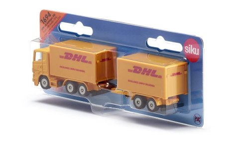 Pojazd Ciężarówka z przyczepą firmy DHL kurier Pojazd Ciężarówka z przyczepą firmy DHL kurier