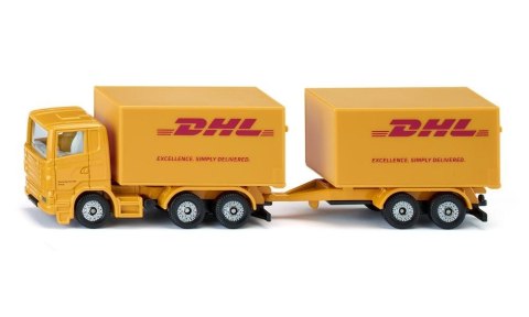 Pojazd Ciężarówka z przyczepą firmy DHL kurier Pojazd Ciężarówka z przyczepą firmy DHL kurier