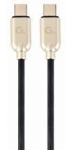 Kabel PowerDelivery USB C M/M 60W 1m czarny Kabel PowerDelivery USB C M/M 60W 1m czarny