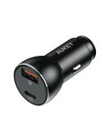 CC-Y48 aluminiowa ultraszybka ładowarka samochodowa 2xUSB QC 3.0 PD 3.0 (1xUSB C+1xUSB A) 6A 48W
