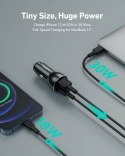 CC-Y48 aluminiowa ultraszybka ładowarka samochodowa 2xUSB QC 3.0 PD 3.0 (1xUSB C+1xUSB A) 6A 48W