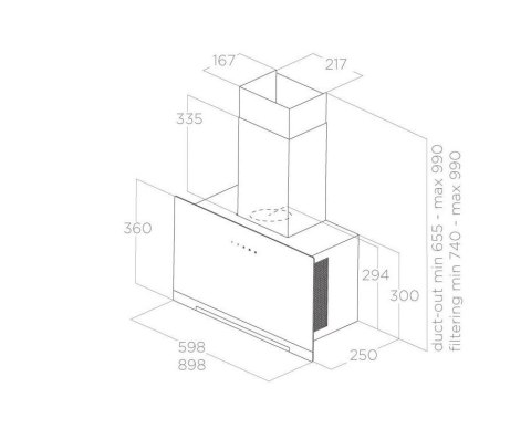 Okap APLOMB BL/A/60 Okap APLOMB BL/A/60
