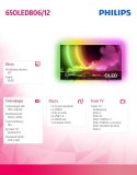 Telewizor 65 cali OLED 65OLED806/12 Android, Ambilight 4
