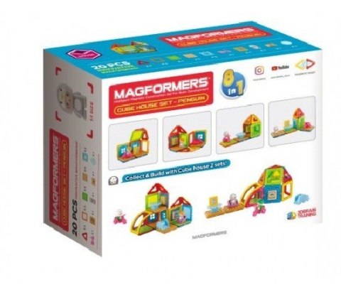 Klocki magnetyczne Cube House Pingwin