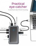Stacja dokująca IB-DK2108M-C PD 100W, USB-C,8w1, NVMe