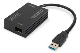 Karta sieciowa przewodowa USB 3.0 A do RJ45 Gigabit SFP Ethernet 1 Gbps Fiber Chipset RTL8153