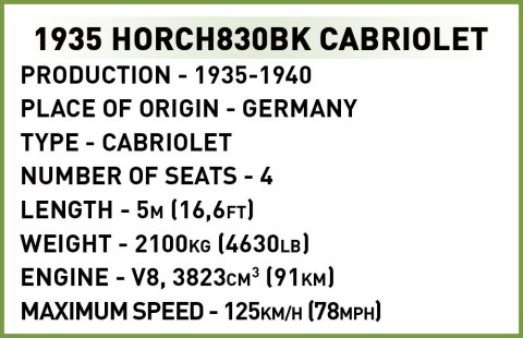 Klocki Horch830BK Cabriolet