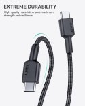 CB-CC3 OEM kabel USB-C - USB-C 3m 60W PD 20V nylonowy oplot czarny