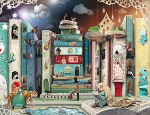 Puzzle 2000 elementów Aleja Baśni Puzzle 2000 elementów Aleja Baśni