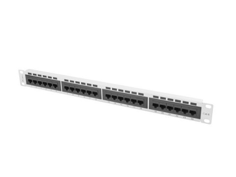 Patch Panel 24 Port 1U Kat.6 szary Patch Panel 24 Port 1U Kat.6 szary