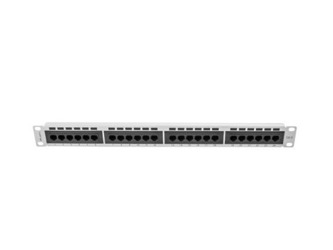 Patch Panel 24 Port 1U Kat.6 szary Patch Panel 24 Port 1U Kat.6 szary