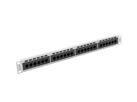 Patch Panel 24 Port 1U Kat.6 szary Patch Panel 24 Port 1U Kat.6 szary
