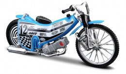 Model metalowy Motocykl żużlowy z podstawką 1/18