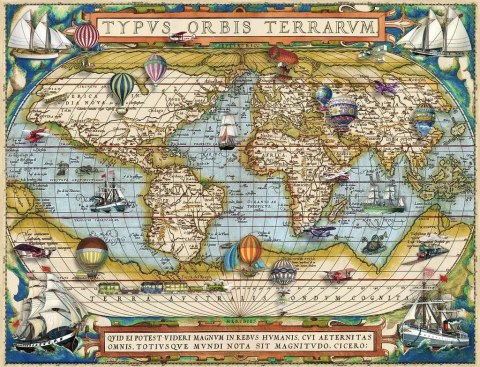 Puzzle 2000 elementów Dokoła świata Puzzle 2000 elementów Dokoła świata