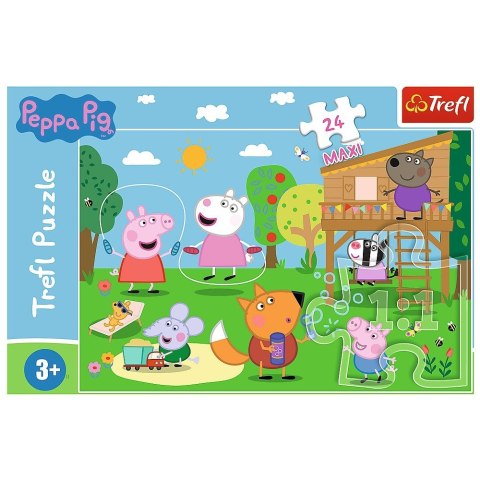 Puzzle 24 Maxi Zabawy na polanie Świnka Peppa