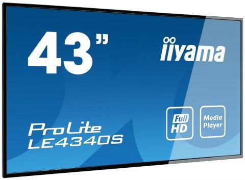 Monitor 43 LE4340S-B3 VA/FHD/HDMI/VGA/USB/RJ45/2X10W/16/7 Monitor 43 LE4340S-B3 VA/FHD/HDMI/VGA/USB/RJ45/2X10W/16/7