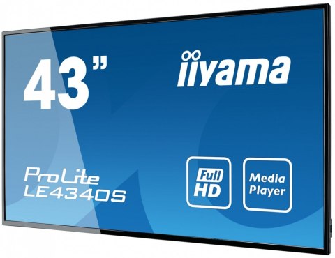 Monitor 43 LE4340S-B3 VA/FHD/HDMI/VGA/USB/RJ45/2X10W/16/7 Monitor 43 LE4340S-B3 VA/FHD/HDMI/VGA/USB/RJ45/2X10W/16/7