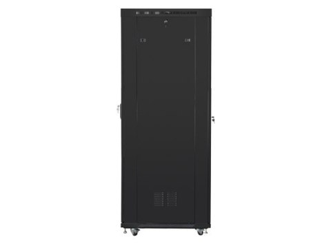 Szafa instalacyjna RACK stojąca 19 27U 800X1000 czarna LCD (FLAT PACK) Szafa instalacyjna RACK stojąca 19 27U 800X1000 czarna LCD (FLAT PACK)