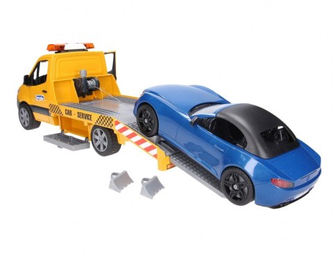 Pojazd Mercedes Sprinter laweta pomocy drogowej z modułem świetlno-dźwiękowym