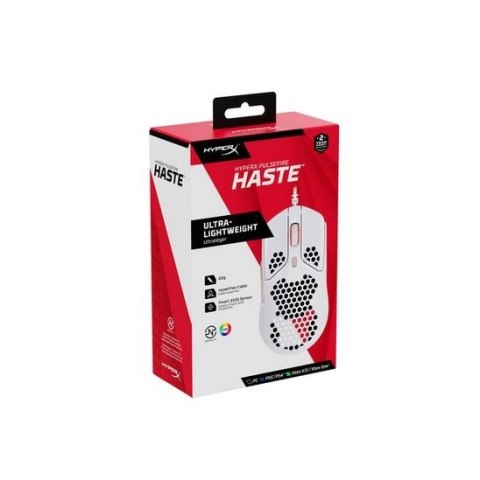Mysz gamingowa Pulsefire Haste biało-różowa