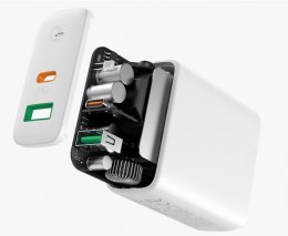 PA-D1 White ładowarka sieciowa 2xUSB Power Delivery (1xUSB A + 1xUSB C) 5.4A 30W Dynamic Detect