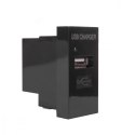 Gniazdo USB z ładowarką pasuje do szklanych ramek MCE727B Czarne