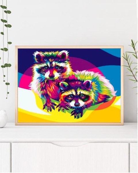 Obraz Paint it! Malowanie po numerach - Tęczowe szopy Obraz Paint it! Malowanie po numerach - Tęczowe szopy