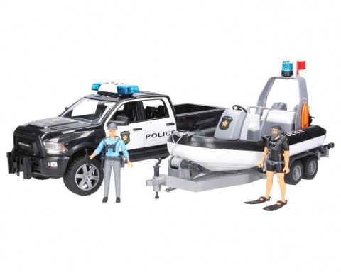 Pojazd Dodge RAM 2500 Policyjny Pikap z łodzią
