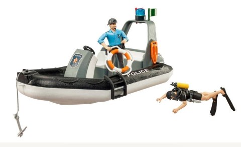 Pojazd Policyjna łódź z 2 figurkami i modułem