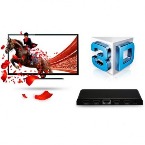 Rozdzielacz-splitter HDMI 1/4 Ultra HD, 3D Rozdzielacz-splitter HDMI 1/4 Ultra HD, 3D
