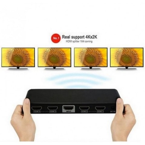 Rozdzielacz-splitter HDMI 1/4 Ultra HD, 3D Rozdzielacz-splitter HDMI 1/4 Ultra HD, 3D