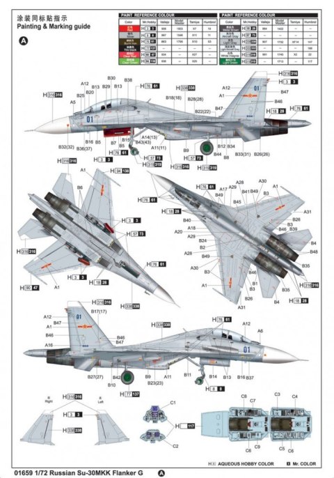Russian Su-30M KK Flanker G Fighter Russian Su-30M KK Flanker G Fighter