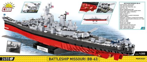 Klocki Historical Collection Battleship Missouri (BB-63)