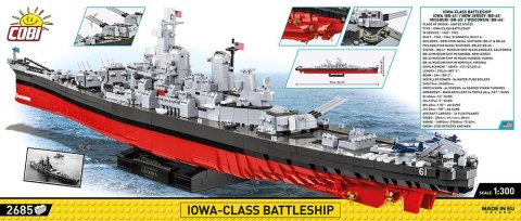 Klocki Historical Collection Iowa-Class Battleship (4w1) - Executive Edition