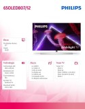 Telewizor 65 cali OLED 65OLED807/12 Android Ambilight
