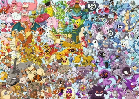 Puzzle 1000 elementów Challenge Pokemon Puzzle 1000 elementów Challenge Pokemon