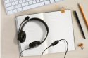 Słuchawki z mikrofonem 3.5mm jack z regulacją głośności