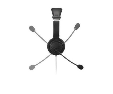 Słuchawki z mikrofonem 3.5mm jack z regulacją głośności