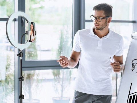 Lampa pierścieniowa Ring 30 cm ze statywem