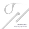 Opaski zaciskowe wielorazowe/trytytki | 7.2*300mm | Nylon UV | Białe