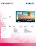 Telewizor 65 cali LED 65PUS8007/12 ANDROID AMBILIGHT