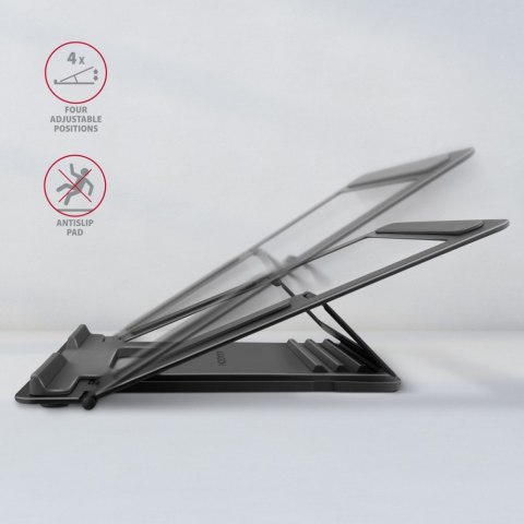 STND-L Podstawka do laptopów aluminiowa 10-16", 4 regulowane kąty nachylenia