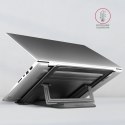 STND-L Podstawka do laptopów aluminiowa 10-16", 4 regulowane kąty nachylenia